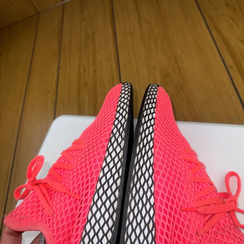 Adidas Deerupt Runner Solar‎ Red Bright Crimson Sneakers B41769 Mens 13